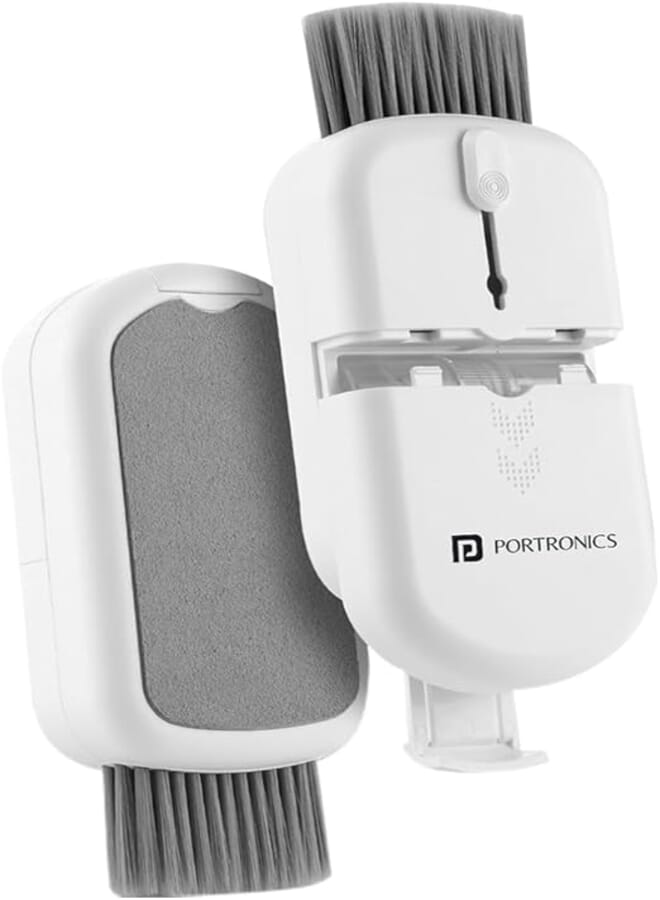 Portronics Clean P 10 in 1 Screen Cleaner Multipurpose Device Cleaning Kit for Laptops, Smartphones, Keyboards, Camera & Earphones (White)